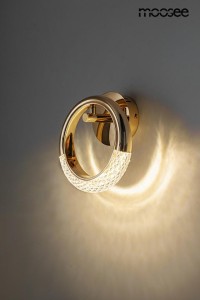 Helios LED kinkiet 1-punktowy złoty MSE010100320