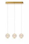 Cintra LED lampa wisząca 3-punktowa złota/transparentna 13499/12/60