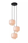 Medine lampa wisząca 3-punktowa czarna/biała 46413/13/61
