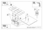 Lappo lampa sufitowa 2-punktowa biała, z prostokątnym kloszem w kolorze białym, o minimalistycznym designie. Ujęcie z góry, pokazujące elementy montażowe oraz schemat podłączenia. Produkt leży na płaskiej powierzchni, w kontekście instrukcji montażu.
