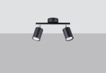 Lemmi lampa sufitowa (spot) 2-punktowa czarna SL.1127