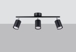 Lemmi lampa sufitowa (spot) 3-punktowa czarna SL.1128