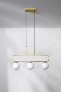 Jove lampa wisząca 3-punktowa mosiądz 33-01573