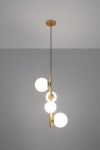 Cordel lampa wisząca 4-punktowa mosiądz 34-01559