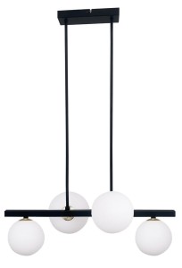 Kama lampa wisząca 4-punktowa czarna/złota 34-01214