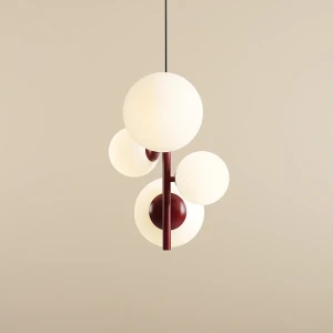 Bloom lampa wisząca 4-punktowa czerwona 1091L15