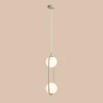 Riva lampa wisząca 2-punktowa beżowa 1086H17