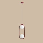 Riva lampa wisząca 2-punktowa czerwona 1086H15