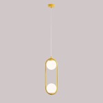 Riva lampa wisząca 2-punktowa żółta 1086H14