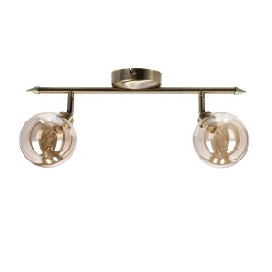 Rodia lampa sufitowa 2-punktowa patyna/bursztynowa 92-16539