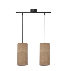 Ballo lampa wisząca 2-punktowa czarna/orzechowa 32-19738