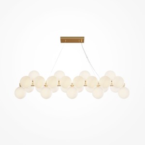 Dallas lampa wisząca 25-punktowa złota/biała MOD547PL-25BS