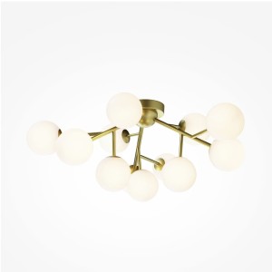 Dallas lampa sufitowa 12-punktowa złota/biała MOD545CL-12BS