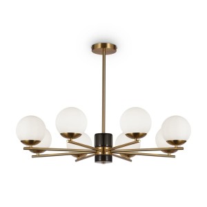 Marble lampa wisząca 8-punktowa mosiądz MOD187PL-08BS