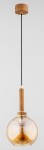 Balerina lampa wisząca 1-punktowa złota/drewno 61197
