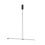Supersymmetry LED lampa wisząca 1-punktowa czarna P096PL-L11BK1