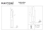 Złota lampa stołowa Cipresso, 1-punktowa, o nowoczesnym, minimalistycznym designie. Użyta okrągła podstawa, smukła konstrukcja oraz asymetryczne klosze. Widoczny kabel z wtyczką. Wysokość lampy wynosi 52 cm, szerokość 22 cm.