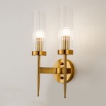 Torch Twin kinkiet 2-punktowy złoty MSE010400199