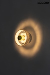 Arco kinkiet 1-punktowy złoty/jasny marmur MSE010100259