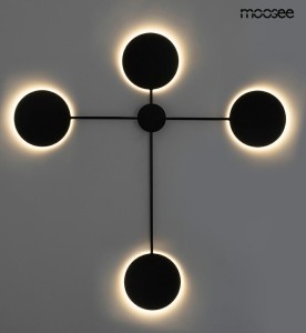 Shadow 4 LED kinkiet 4-punktowy czarny MSE010100355
