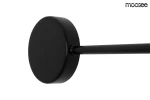 Kinkiet Shadow 2 Close LED, czarny, z okrągłą podstawą i prostym ramieniem. Produkt widoczny z boku, ukazujący gładką, matową powierzchnię oraz minimalistyczny design. Idealny do nowoczesnych wnętrz.