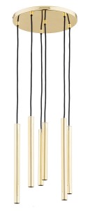 Collet lampa wisząca 6-punktowa złota 63162