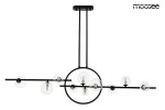 Lampa wisząca Alure Line 120 LED z 11 punktami świetlnymi w kolorze czarnym. Konstrukcja z metalowych prętów z okrągłym elementem centralnym. Przezroczyste klosze na żarówki G9, zawieszona na długim przewodzie. Prosta forma, nowoczesny design.