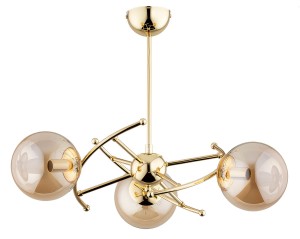 Kosmito lampa wisząca 3-punktowa złota 62329