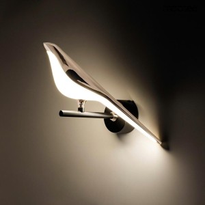 Bird LED kinkiet 1 -punktowy czarny/złoty MSE010100292
