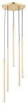 Collet lampa wisząca 5-punktowa złota 63145
