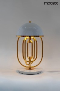 Bottega lampa stołowa 2-punktowa złota/biała MSE010300151