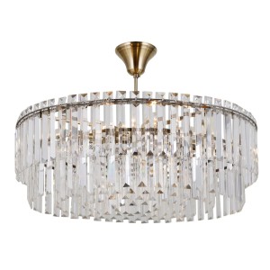 Buena lampa sufitowa 8-punktowa antyczny brąz PND-22320-8-ABR