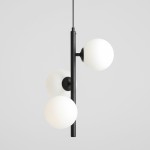 Fin S lampa wisząca 3-punktowa czarna 1120E1_S