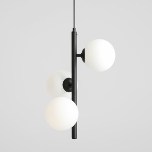 Fin S lampa wisząca 3-punktowa czarna 1120E1_S