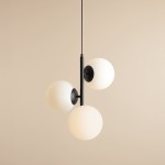 Fin M lampa wisząca 3-punktowa czarna 1120E1_M