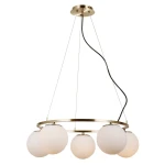 Larosa lampa wisząca 5-punktowa antyczny brąz/biała PND-33453-5-ABR