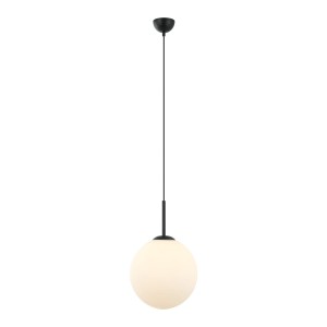 Deore D30 lampa wisząca 1-punktowa czarna/biała PND-5578-1L-BK