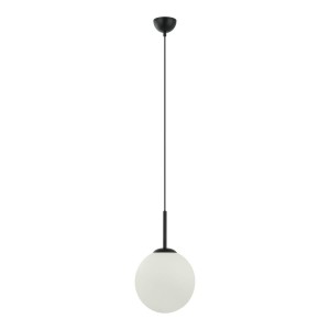 Deore D25 lampa wisząca 1-punktowa czarna/biała PND-5578-1M-BK