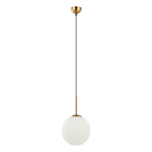 Deore D25 lampa wisząca 1-punktowa antyczny brąz/biała PND-5578-1M-BRO