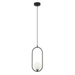Lupus lampa wisząca 1-punktowa czarna/biała PND-3965-1-BK