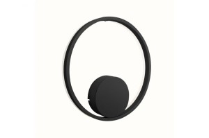 Halo D40 LED kinkiet 1-punktowy czarny AZ4705