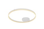 Biała lampa sufitowa Halo D80 LED w kształcie okręgu, z zamontowanym źródłem światła LED otoczonym przez cienką ramkę. Produkt widoczny z dołu, w prostej aranżacji na białym tle.
