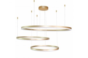 Halo 100+80+60 LED lampa wisząca 3-punktowa złota AZ4708