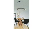 Halo D150 LED lampa wisząca (z pilotem) czarna AZ5347