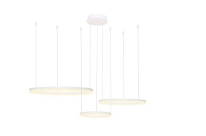 Halo 80+60+40 LED lampa wisząca (z pilotem) 3-punktowa biała AZ4971