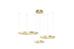 Halo 80+60+40 LED lampa wisząca (z pilotem) 3-punktowa złota AZ4973