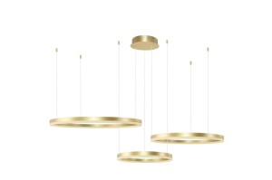 Halo 100+80+60 LED lampa wisząca (z pilotem) 3-punktowa złota AZ4976