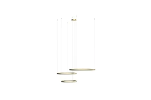 Halo 120+100+80 LED lampa wisząca (z pilotem) 3-punktowa złota AZ5350