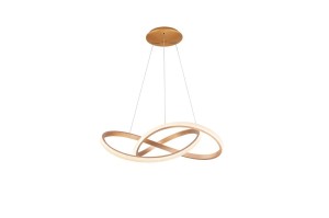 Infinity D80 LED lampa wisząca (z pilotem) złota AZ5097