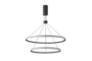 Diego 60+40 LED lampa wisząca 2-punktowa czarna AZ5111
